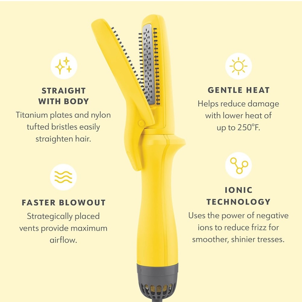 BRAND NEW Dry bar straight shot blow drying flat iron